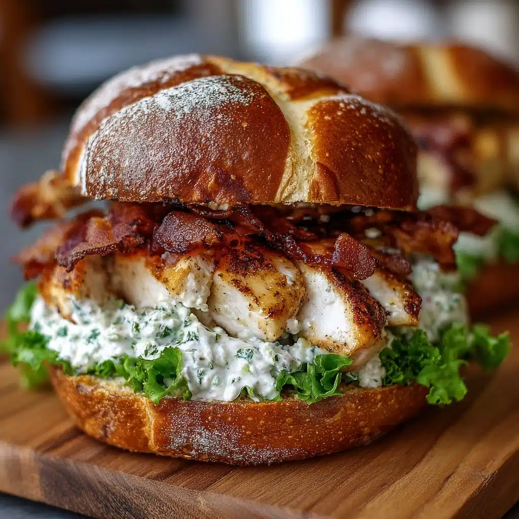 Chopped Chicken Bacon Ranch Sandwich Recipe - Recipe Image
