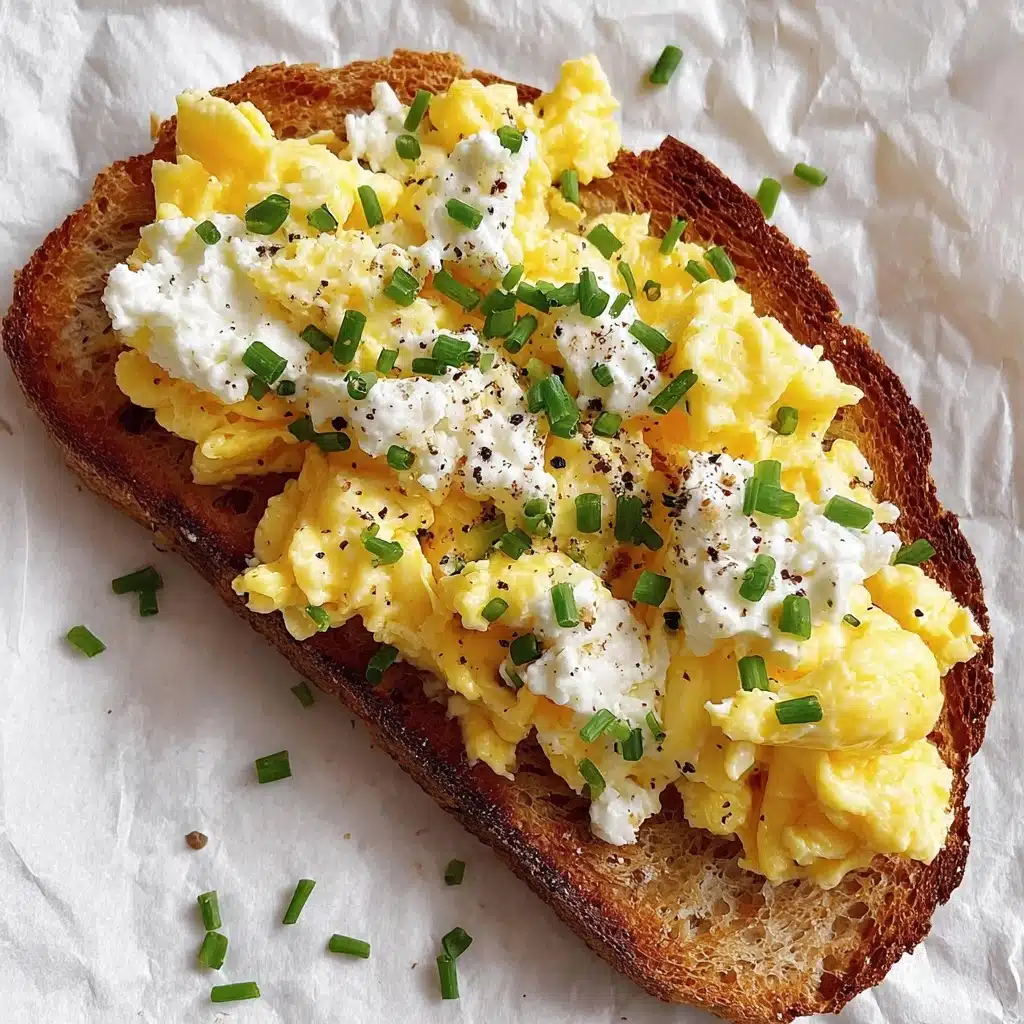 Easy 6-Ingredient Egg and Ricotta Toast Recipe - Recipe Image