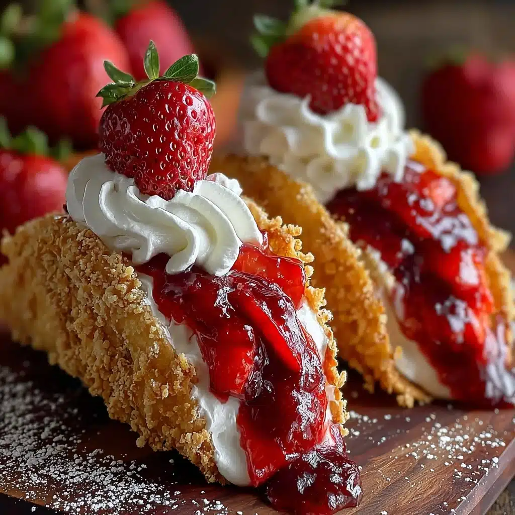 Strawberry Crunch Cheesecake Tacos Recipe - Recipe Image