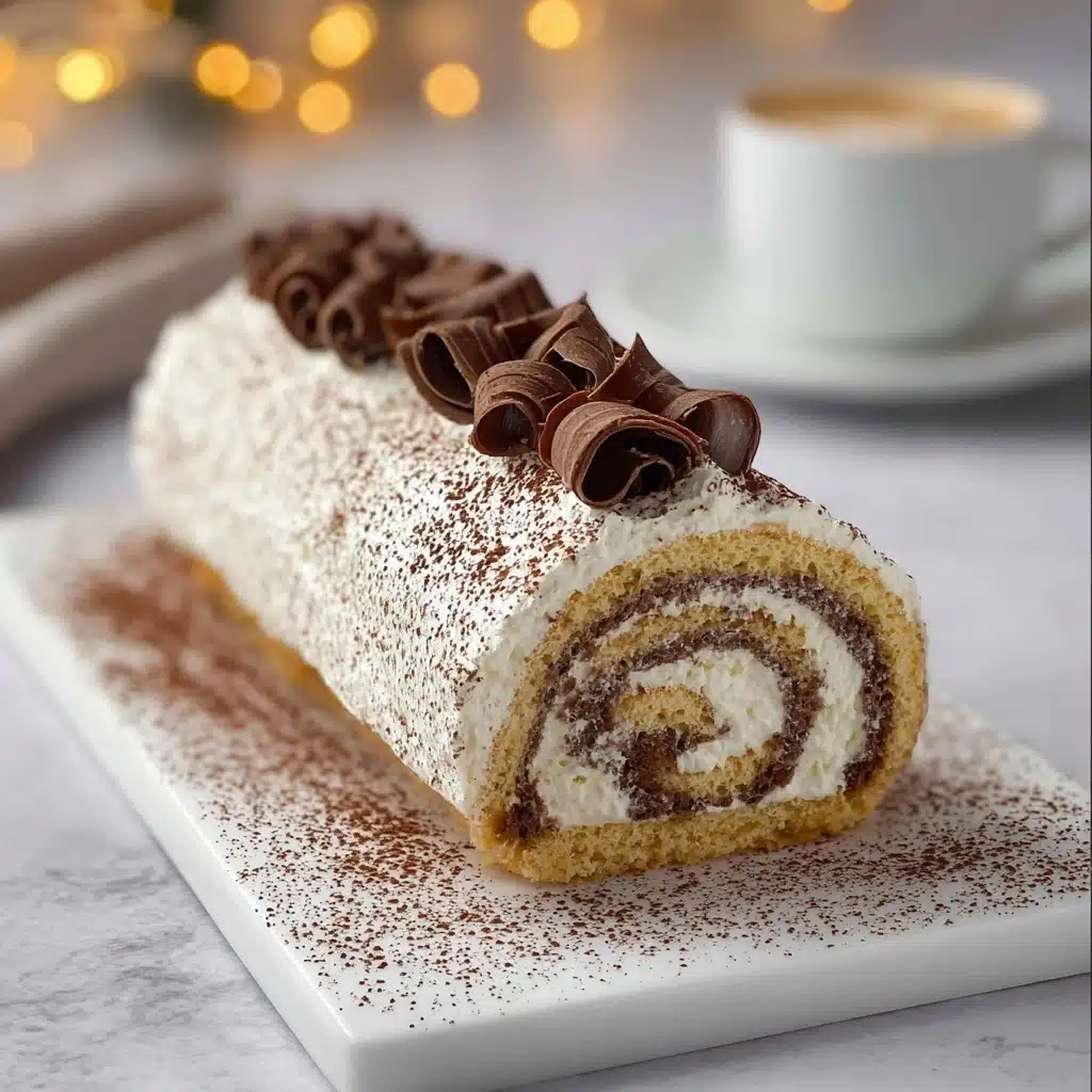 Gourmet Tiramisu Yule Log Cake Recipe
