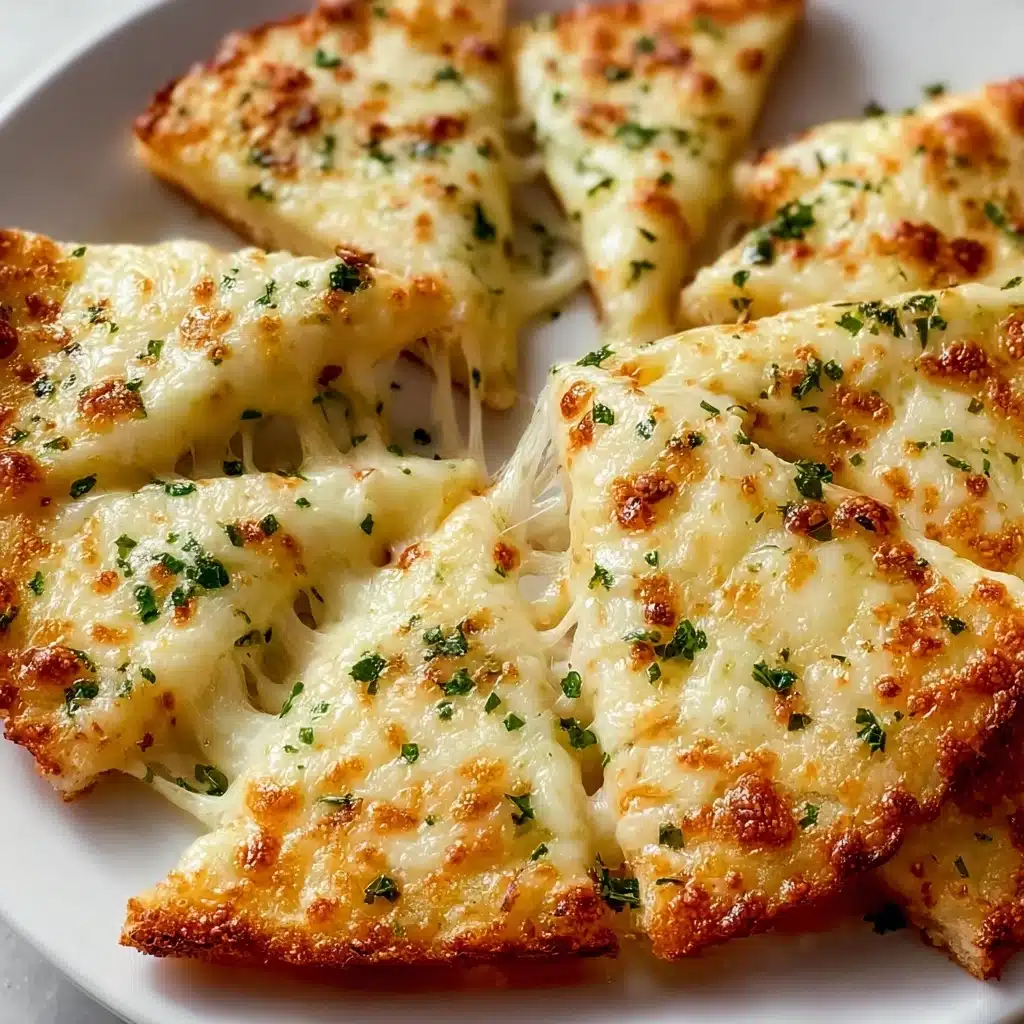 Air Fryer Cheesy Tortilla Garlic Bread Recipe - Recipe Image
