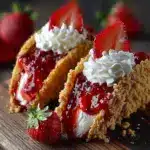 Strawberry Crunch Cheesecake Tacos Recipe