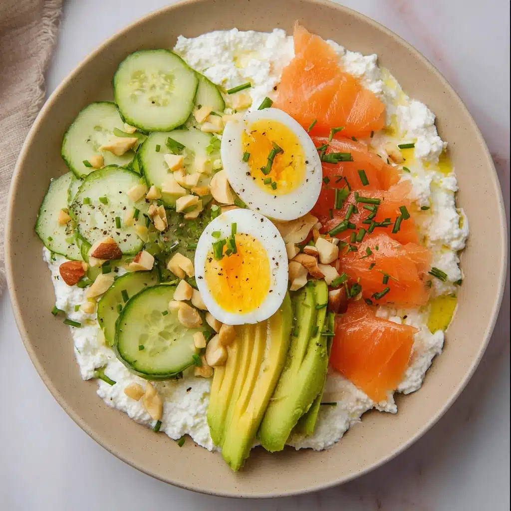 Cottage Cheese Salad With Smoked Salmon & Avocado Recipe - Recipe Image