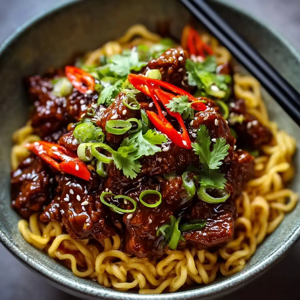 Sticky Beef Noodles Recipe - Recipe Image