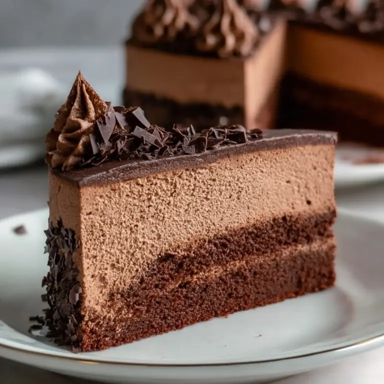 Easy Chocolate Mousse Cake Recipe
