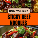 Sticky Beef Noodles Recipe