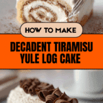 Gourmet Tiramisu Yule Log Cake Recipe