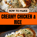 Creamy Smothered Chicken And Rice Recipe