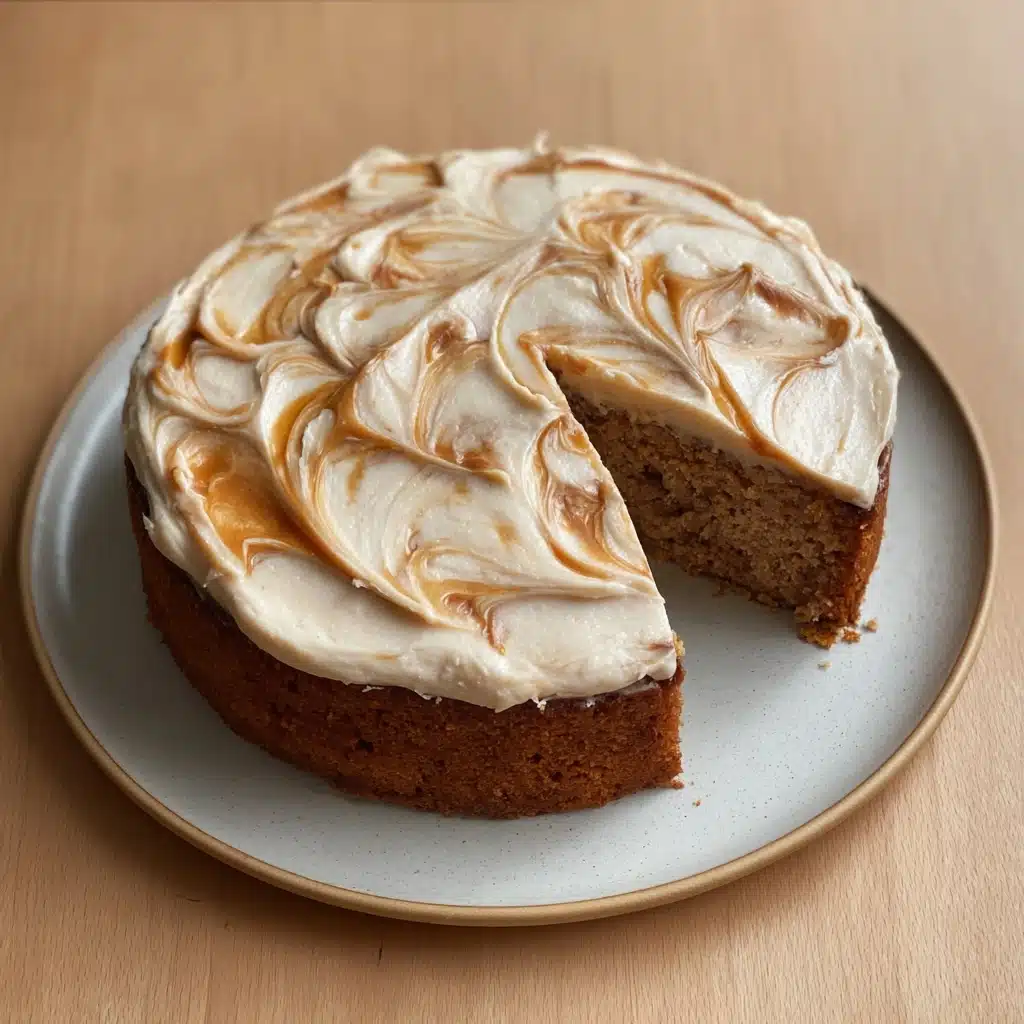 Apple Spice Olive Oil Cake with Salted Caramel Buttercream Recipe - Recipe Image
