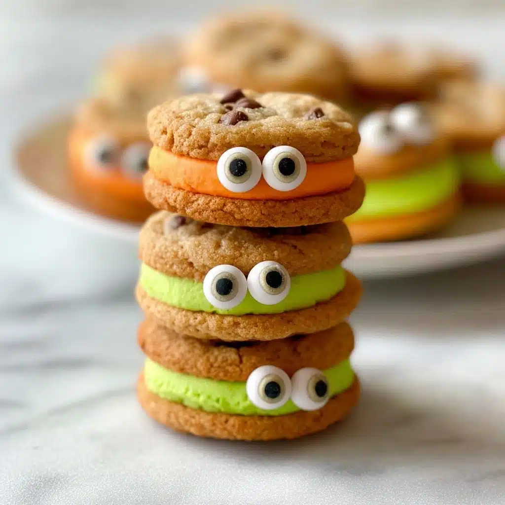 Cute Monster Sandwich Cookies Recipe - Recipe Image