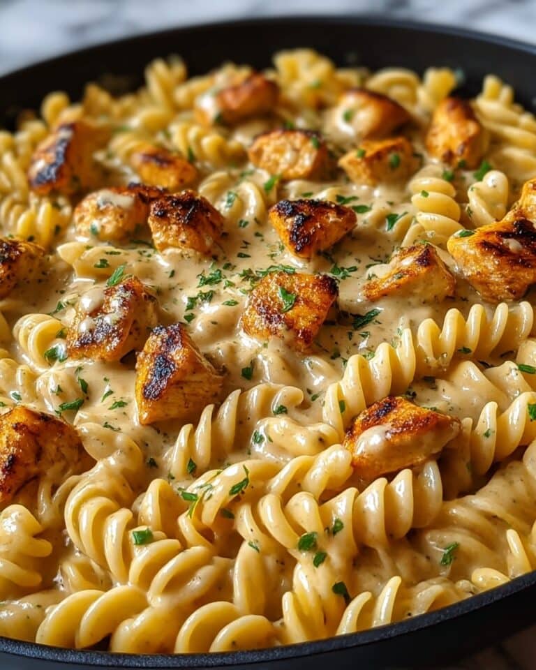 Cheesy Cajun Garlic Chicken Rotini Skillet for Cozy Nights Recipe