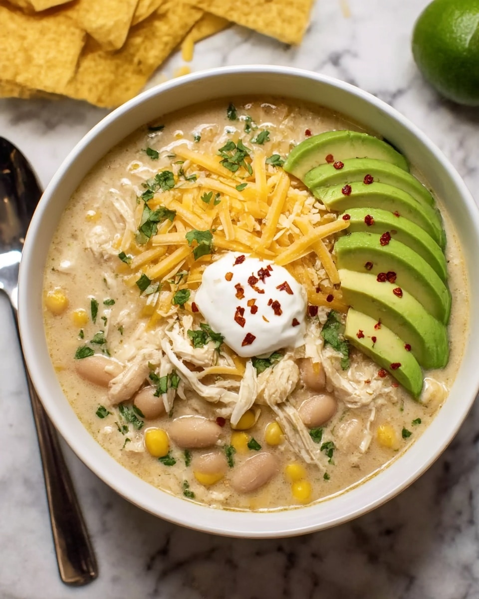 Slow Cooker White Chicken Chili Recipe