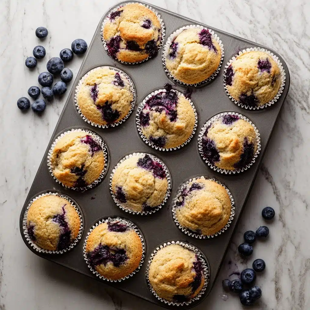 Homemade Blueberry Protein Muffins - Recipe Image