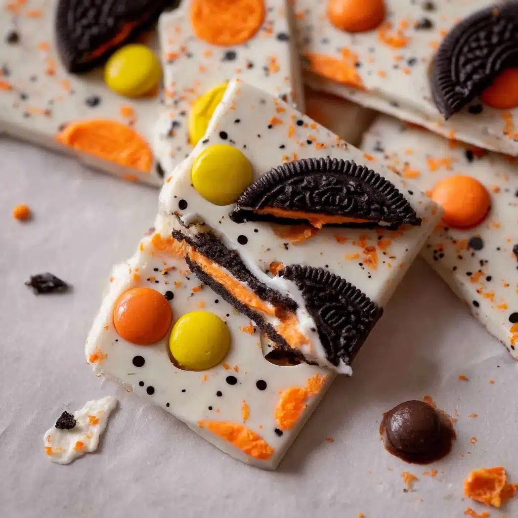 Spooky Halloween Oreo Bark Recipe - Recipe Image