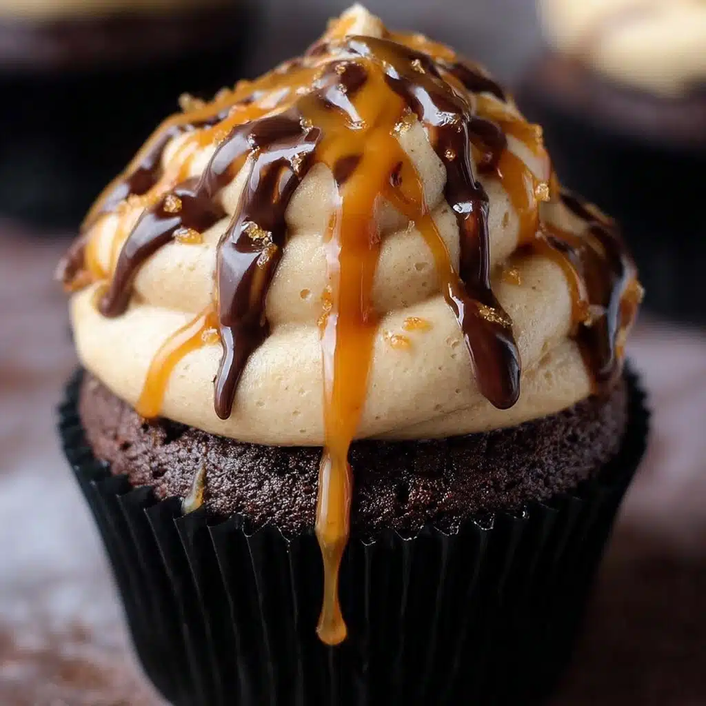 Caramel Chocolate Cupcakes Recipe - Recipe Image