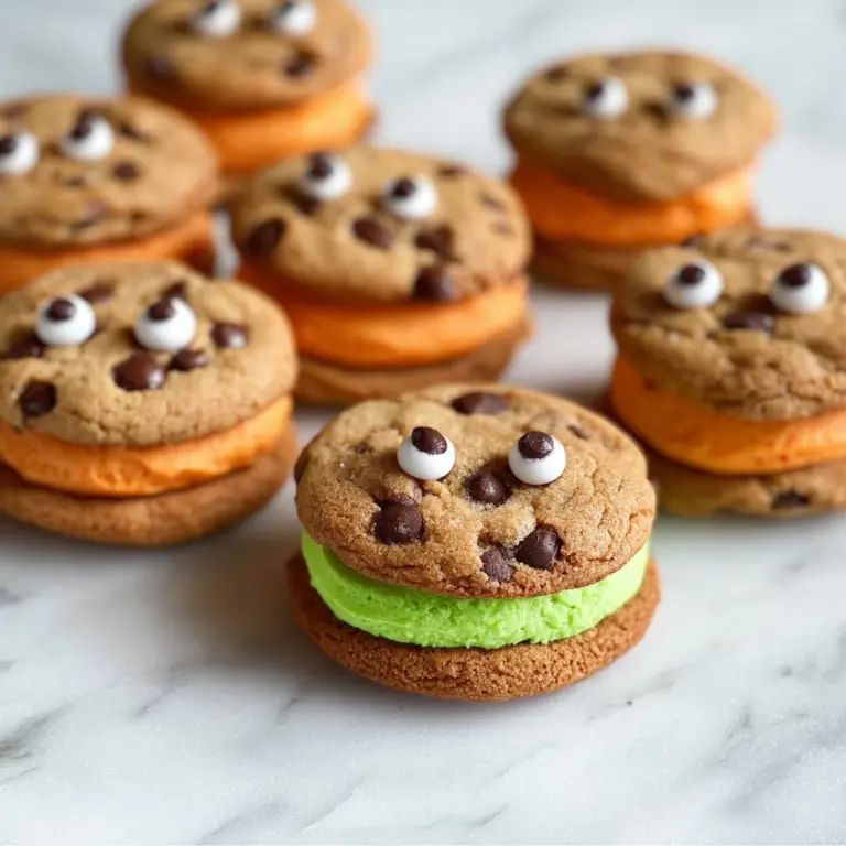 Cute Monster Sandwich Cookies Recipe