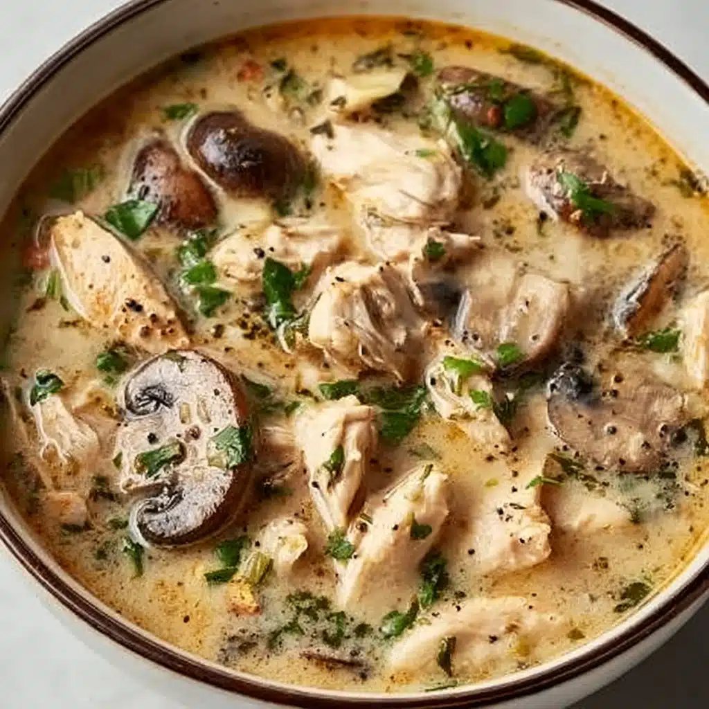 Comforting Rotisserie Chicken and Mushroom Soup Recipe
