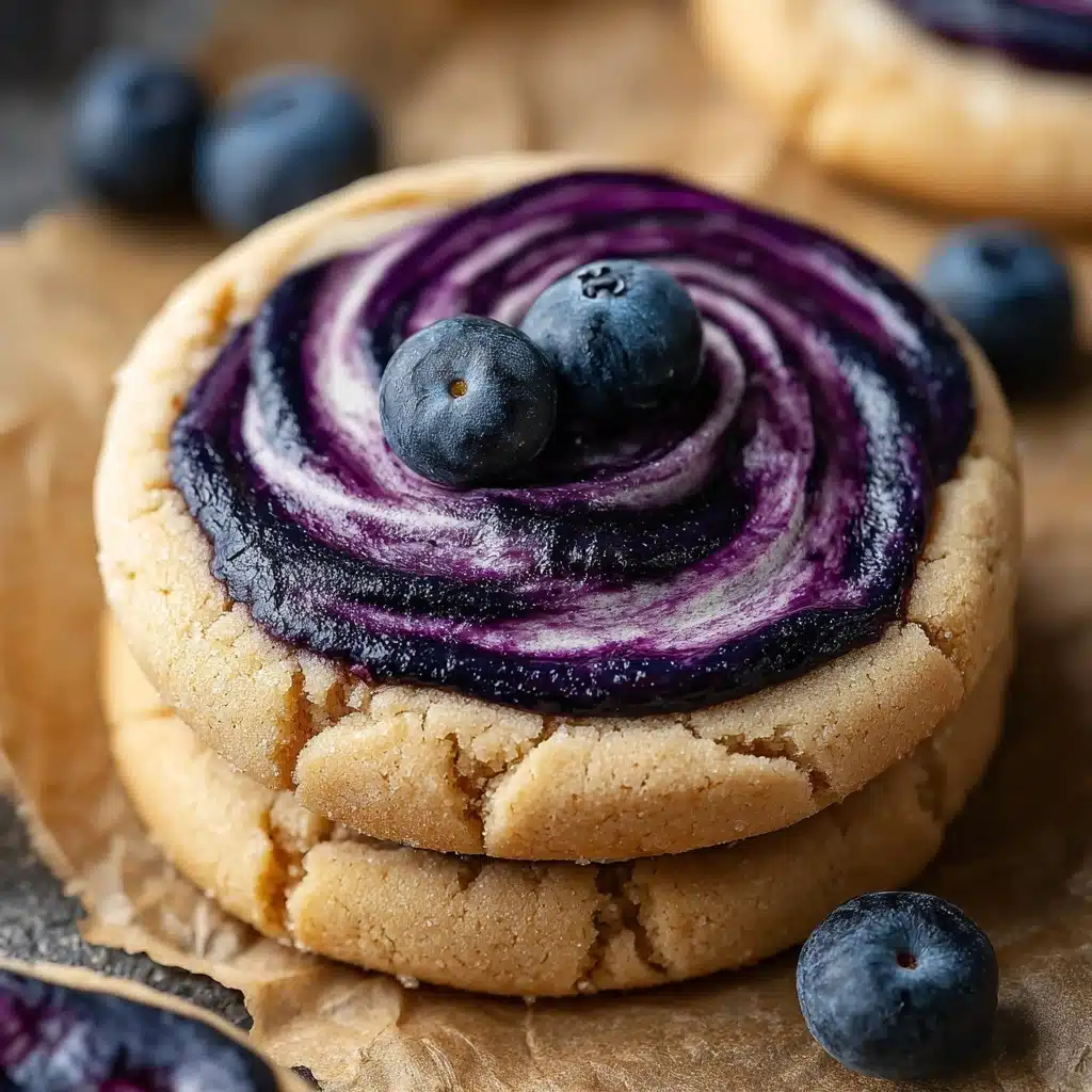 Easy Blueberry Cheesecake Swirl Cookies Recipe - Recipe Image