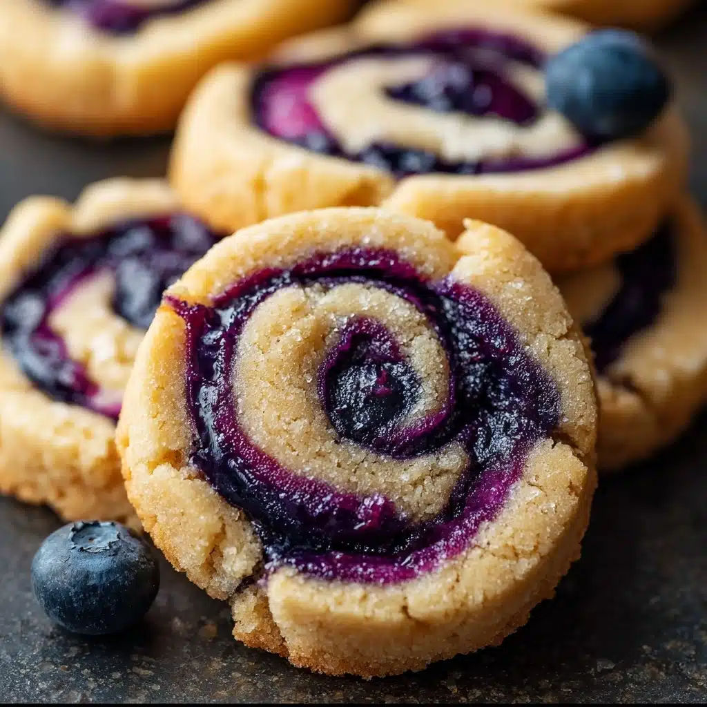 Easy Blueberry Cheesecake Swirl Cookies Recipe - Recipe Image