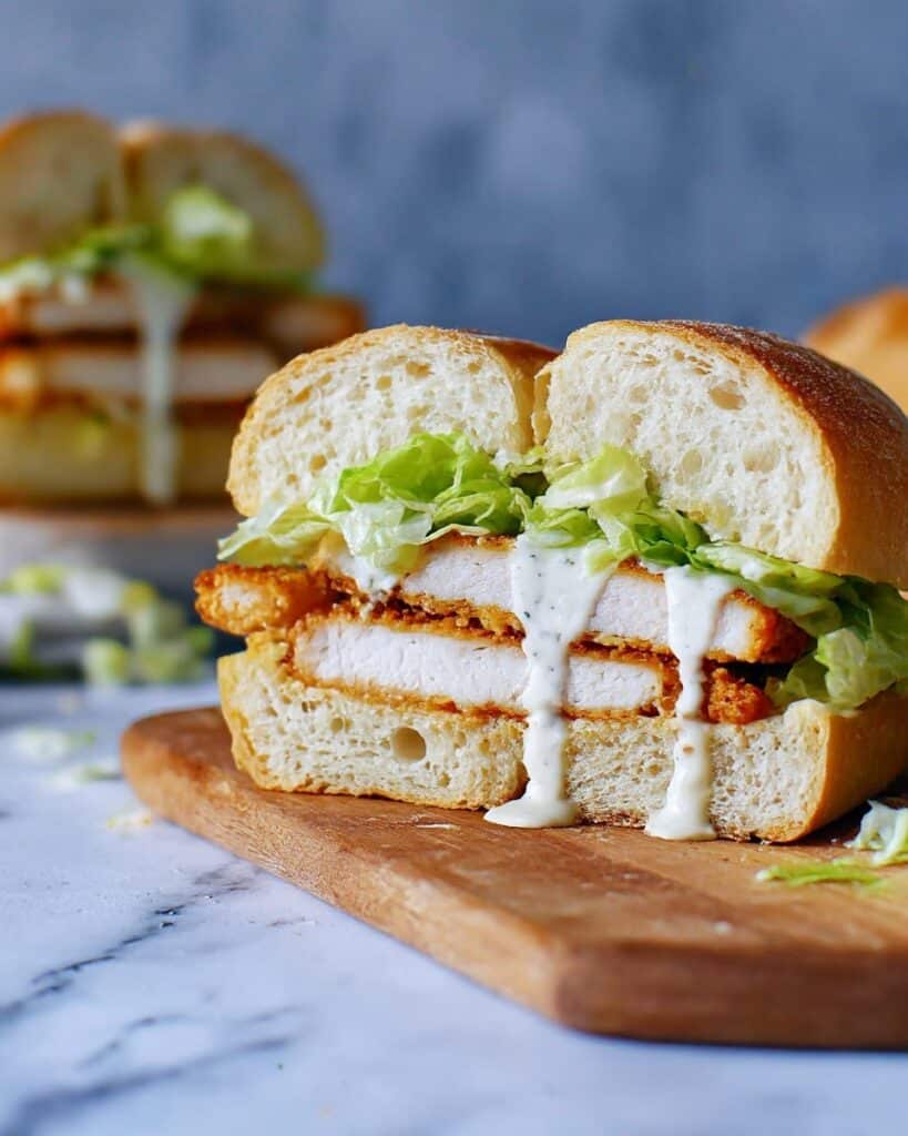 Crispy Chicken Caesar Sandwich Recipe