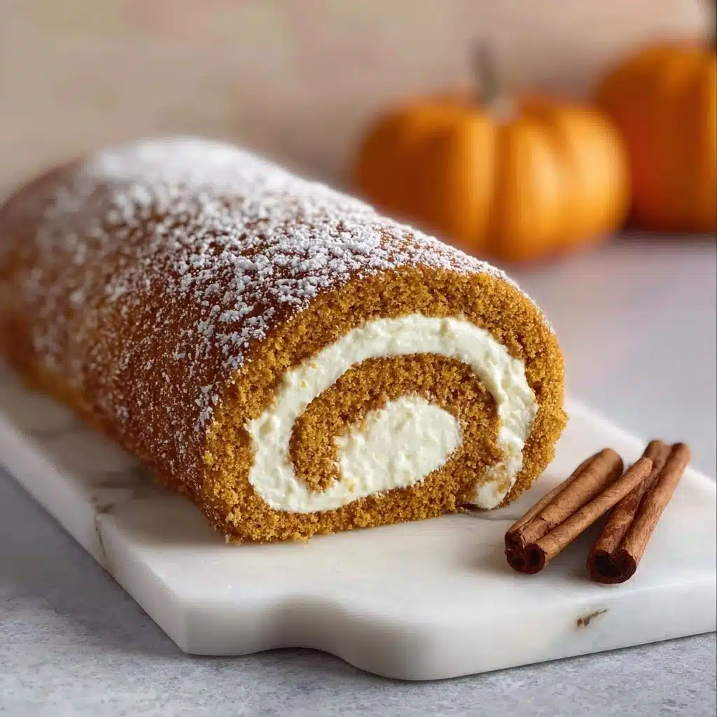 Fall Pumpkin Spice Roll Cake - theamazingfood Recipe