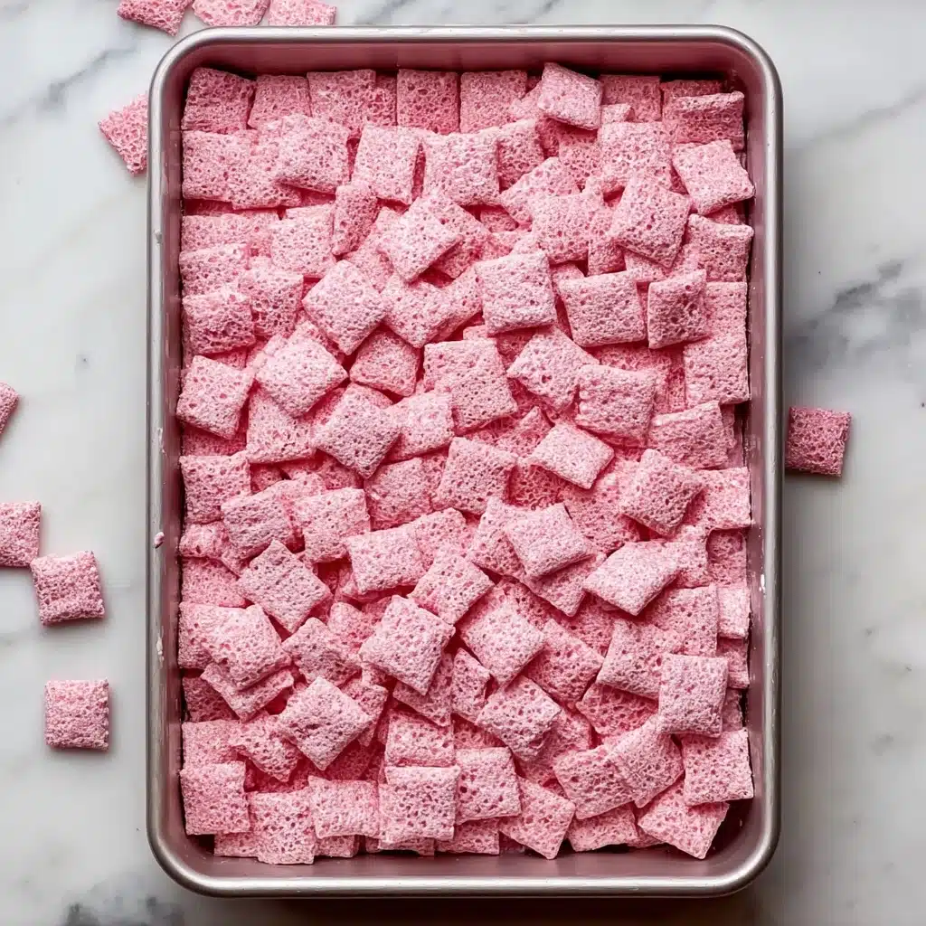 Easy Strawberry Shortcake Puppy Chow Recipe