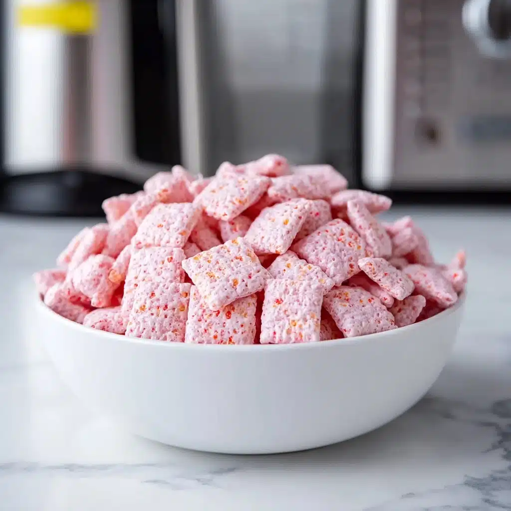 Easy Strawberry Shortcake Puppy Chow Recipe - Recipe Image