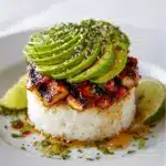 Honey Lime Chicken & Avocado Rice Stack Recipe