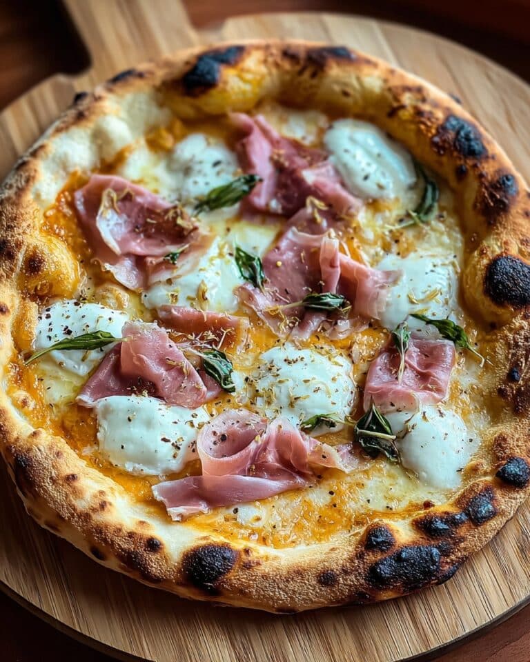 Ultimate White Pizza with Prosciutto & Hot Honey Recipe