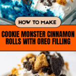 Cookie Monster Cinnamon Rolls Recipe