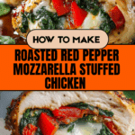Roasted Red Pepper Mozzarella Stuffed Chicken Recipe
