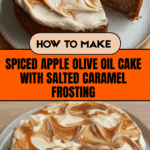 Apple Spice Olive Oil Cake with Salted Caramel Buttercream Recipe