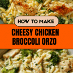 Cheesy Chicken Broccoli Orzo Recipe